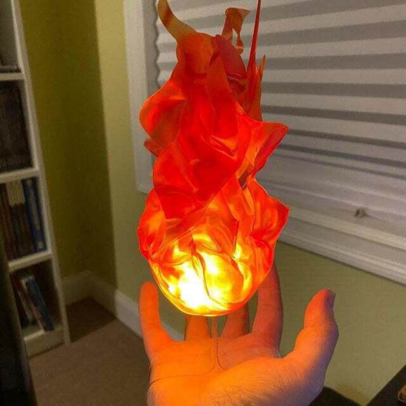 Cosplay Floating Prop - Floating Fireball LED Glowing Flame Prop