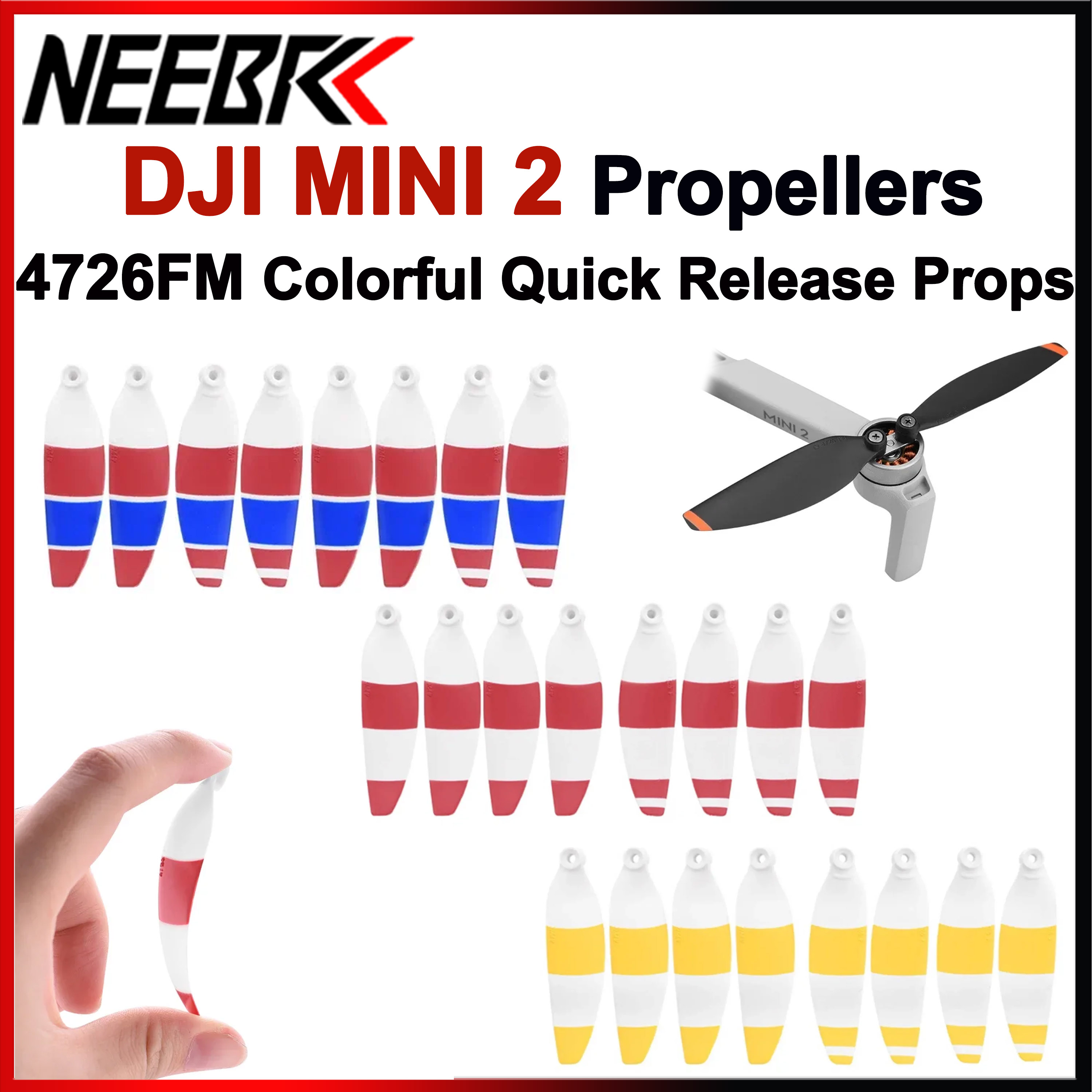 Ekko Cosplay Prop - 8/16pcs 4726FM Propeller Colorful Quick Release