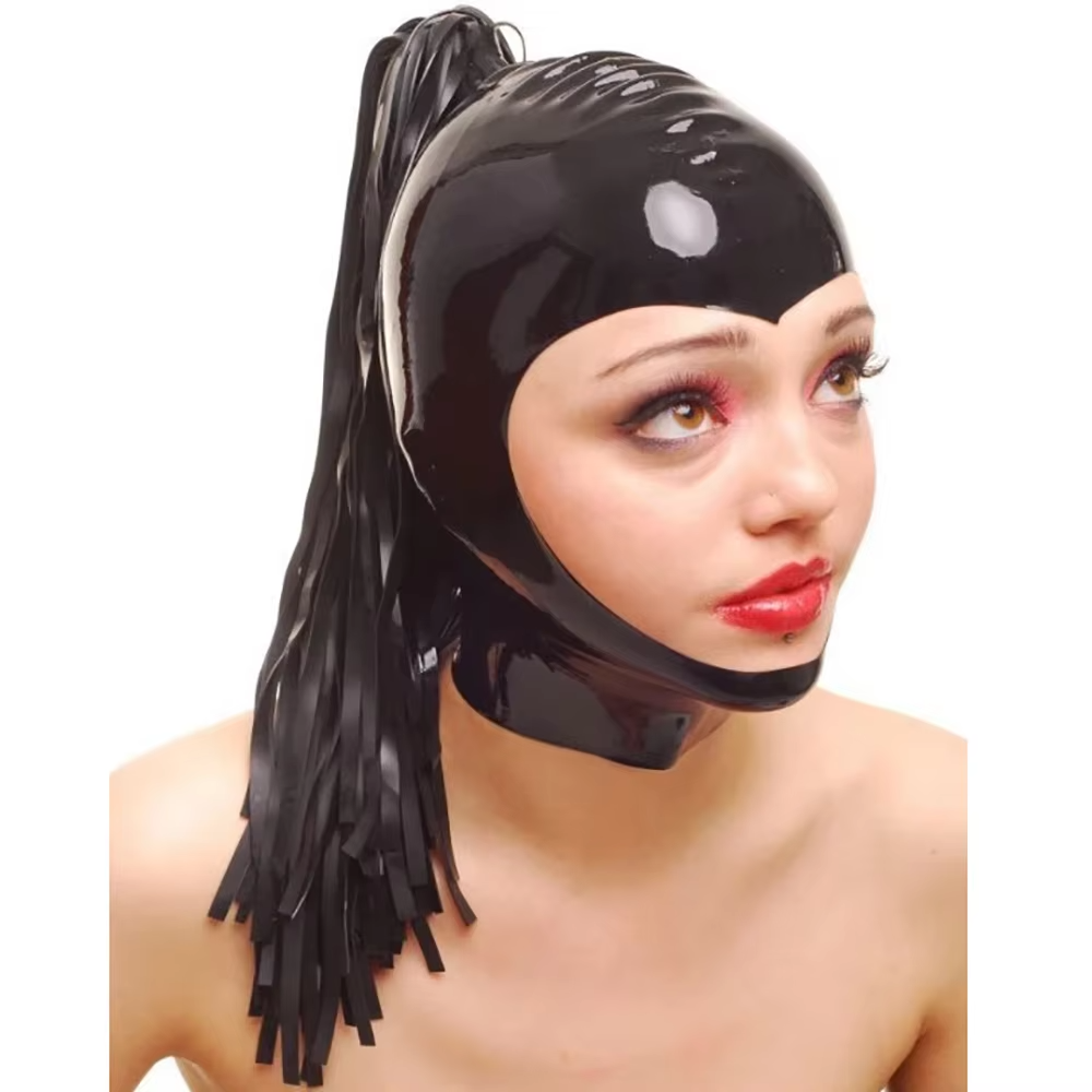 Black Latex Hood with Latex Po - đánh giá và giá Cosplay Prop Paint