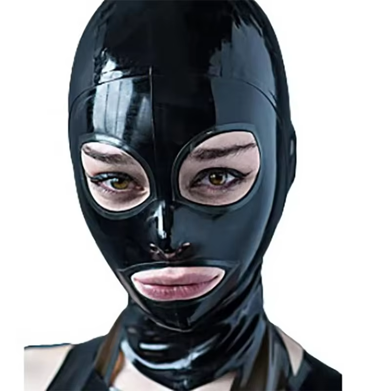 Latex Hood Mask Back Zipper Op - đánh giá và giá Cosplay Prop Paint