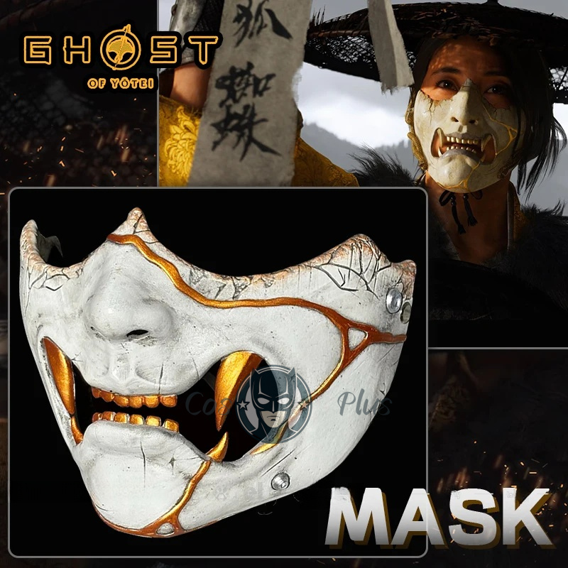 Game Ghost of Yotei Atsu Mask  - đánh giá và giá Prop Para Cosplay