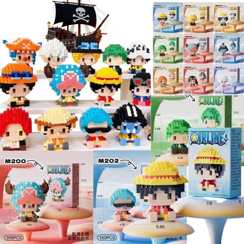 Anime Building Block One Luffy - đánh giá và giá Cosplay Prop Building