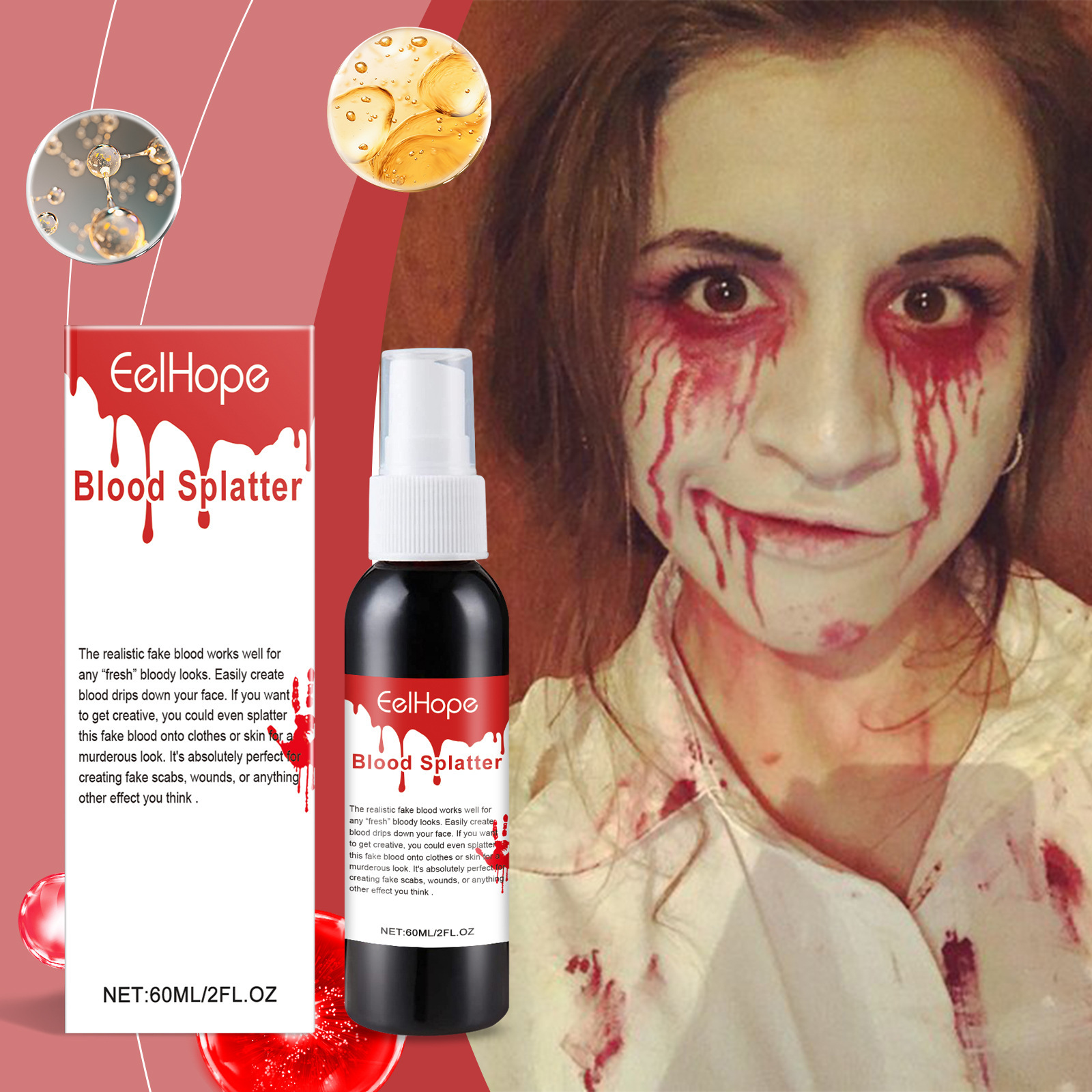 Halloween Emulation Fake Blood - đánh giá và giá Cosplay Prop Paint
