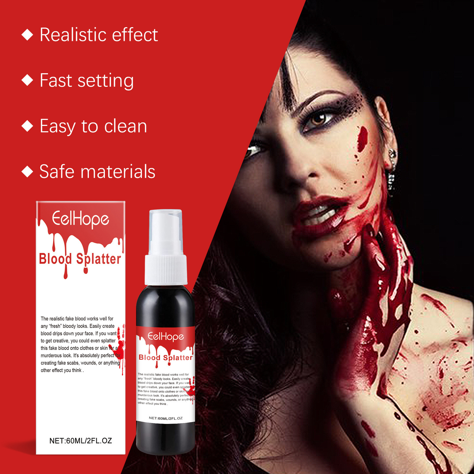 Halloween Emulation Fake Blood - đánh giá và giá Cosplay Prop Paint