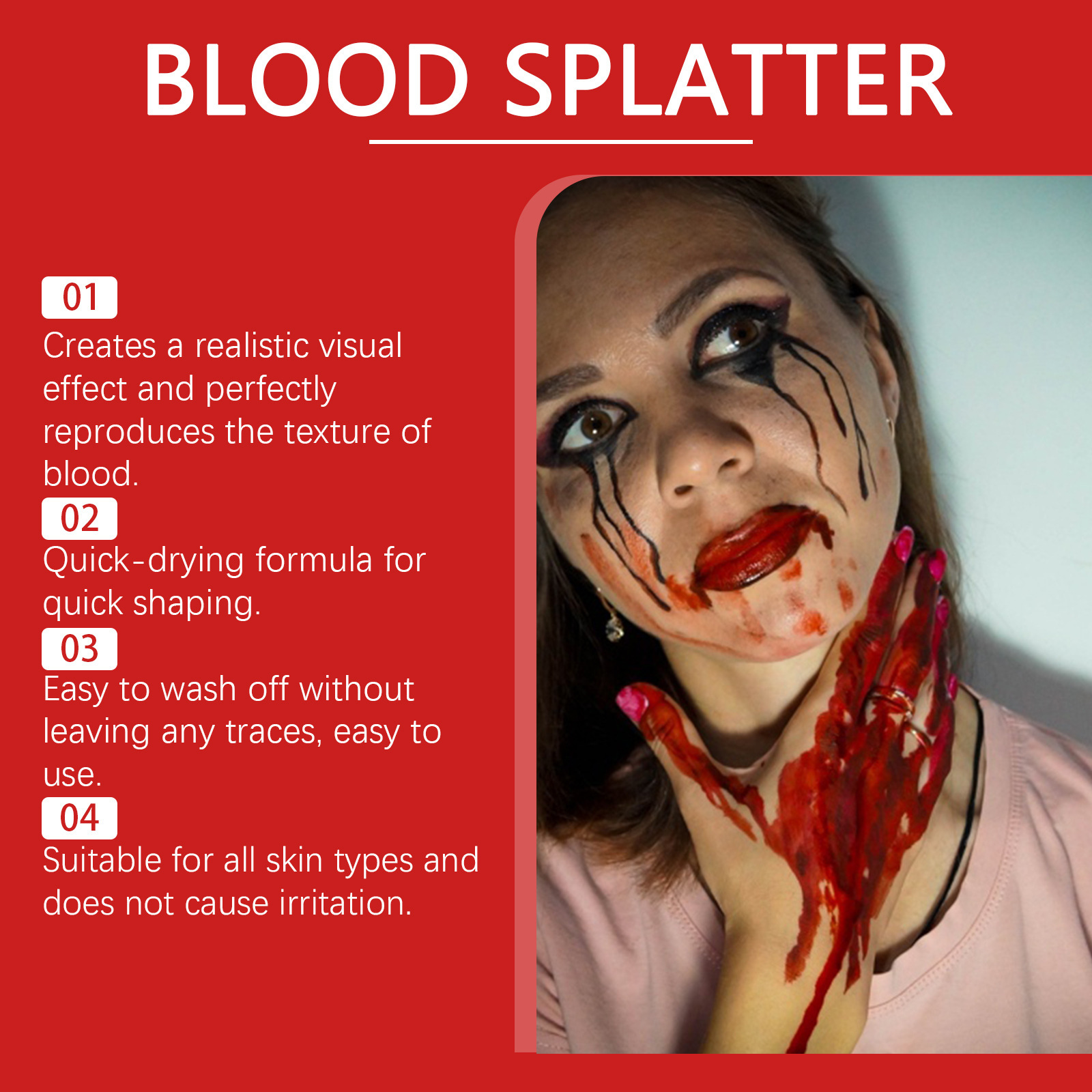 Halloween Emulation Fake Blood - đánh giá và giá Cosplay Prop Paint
