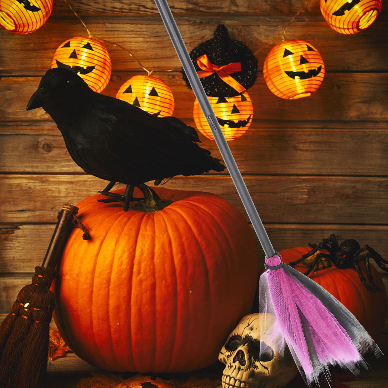 Witch Broom Halloween Decorati - đánh giá và giá Easy Cosplay Prop