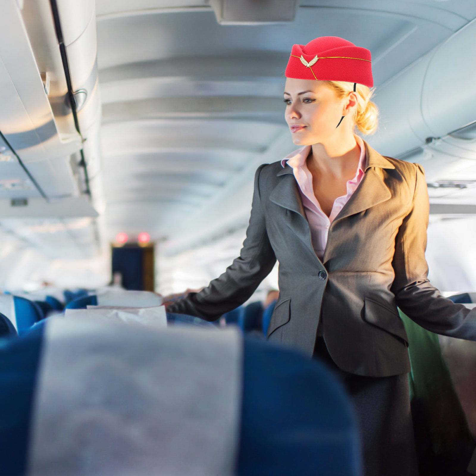 Stylish Flight Attendant Hat R - đánh giá và giá Easy Cosplay Prop