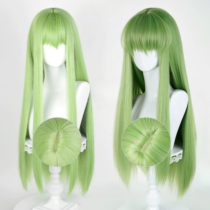 Anime CC Cosplay Green Wig Lon - đánh giá và giá Prop Para Cosplay