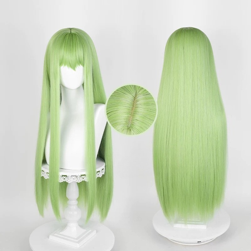 Anime CC Cosplay Green Wig Lon - đánh giá và giá Prop Para Cosplay