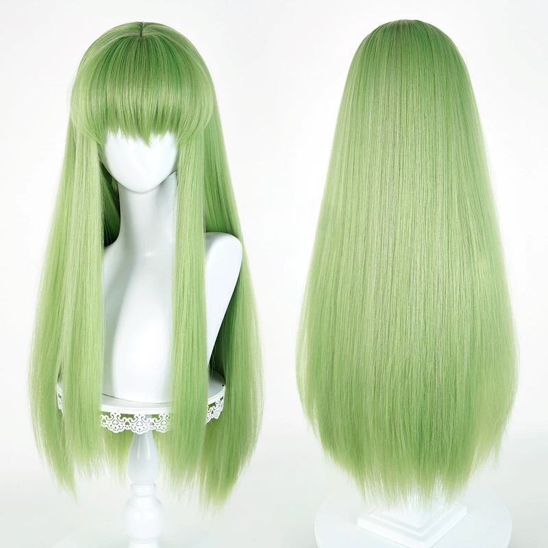 Anime CC Cosplay Green Wig Lon - đánh giá và giá Prop Para Cosplay