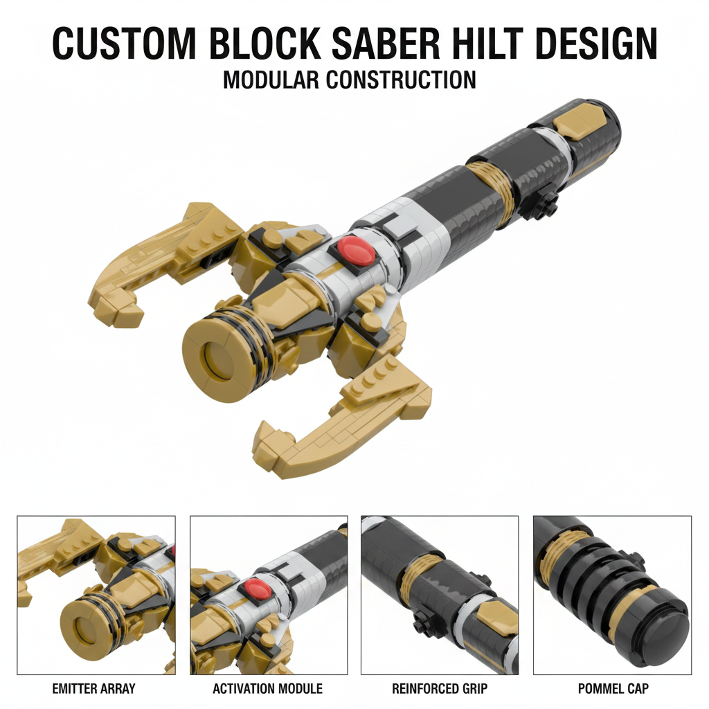 Sci-Fi Energy Sword Hilt MOC B - đánh giá và giá Cosplay Prop Building