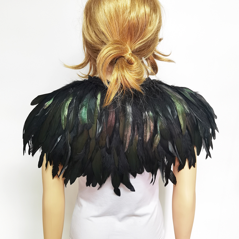 3 Layer Gothic Feather Shawl I - đánh giá và giá Cosplay Floating Prop